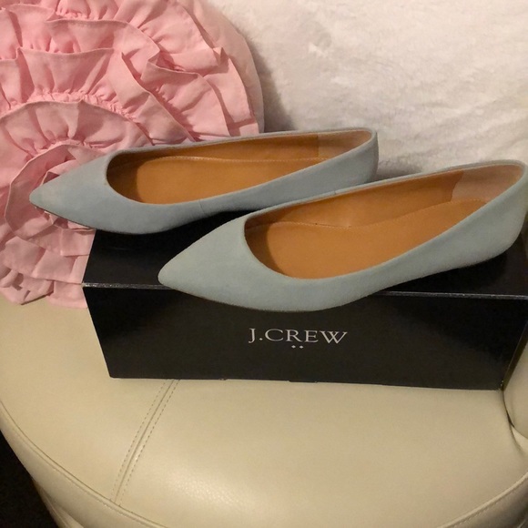 J. Crew Shoes - J.Crew flats light mint green. Like new! 💚